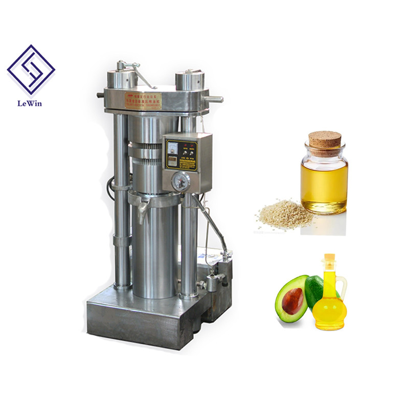 Mesin Press Minyak Hidrolik Tekanan Tinggi Alpukat 2.2kw / 1.1kw Daya 670 * 950 * 1460mm