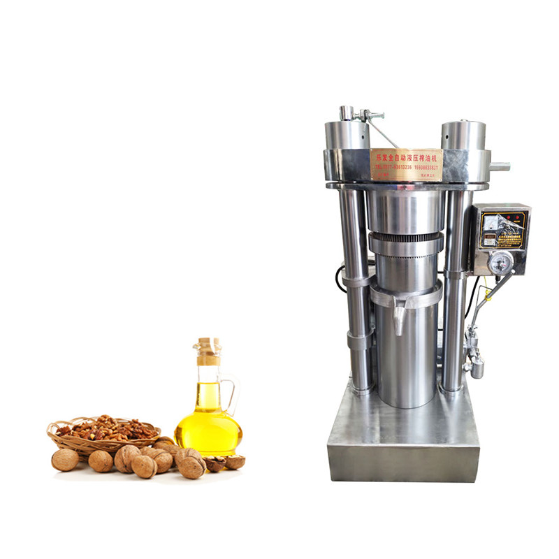 Pembuatan Minyak Walnut 65kg / jam Mesin Press Hidrolik Deep Drawing Untuk Pabrik Minyak Kecil