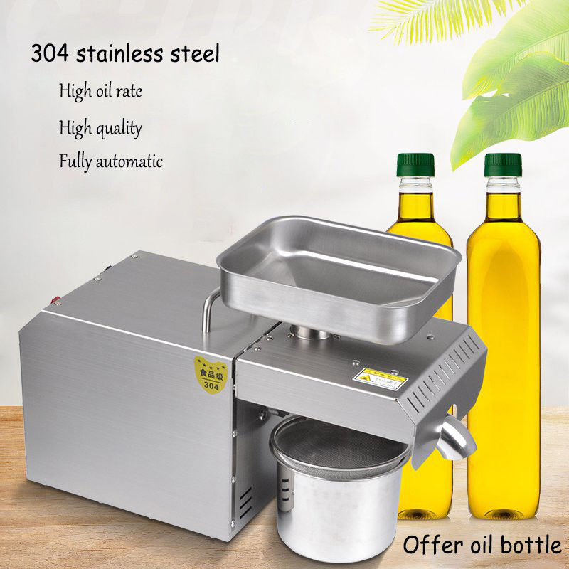 Casing Stainless Steel Mini Oil Press Home Oil Expeller Untuk Membuat Minyak Goreng