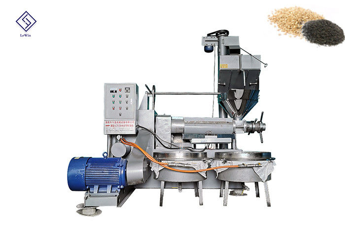 92%-96% Rate Oil Mesin Pencet Minyak Sekrup dengan 1.5 Kw Oil Cake Feeding System Power