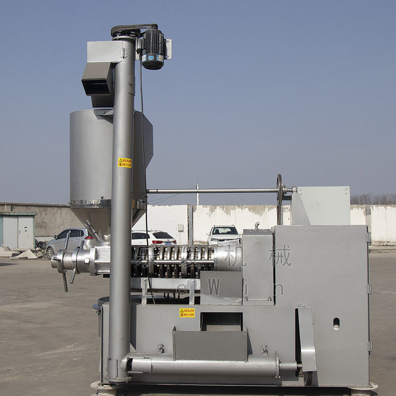 380V 400-750 Kg / H Peralatan Pengolahan Minyak Sekrup Hasil Minyak Tinggi Cold Oil Press