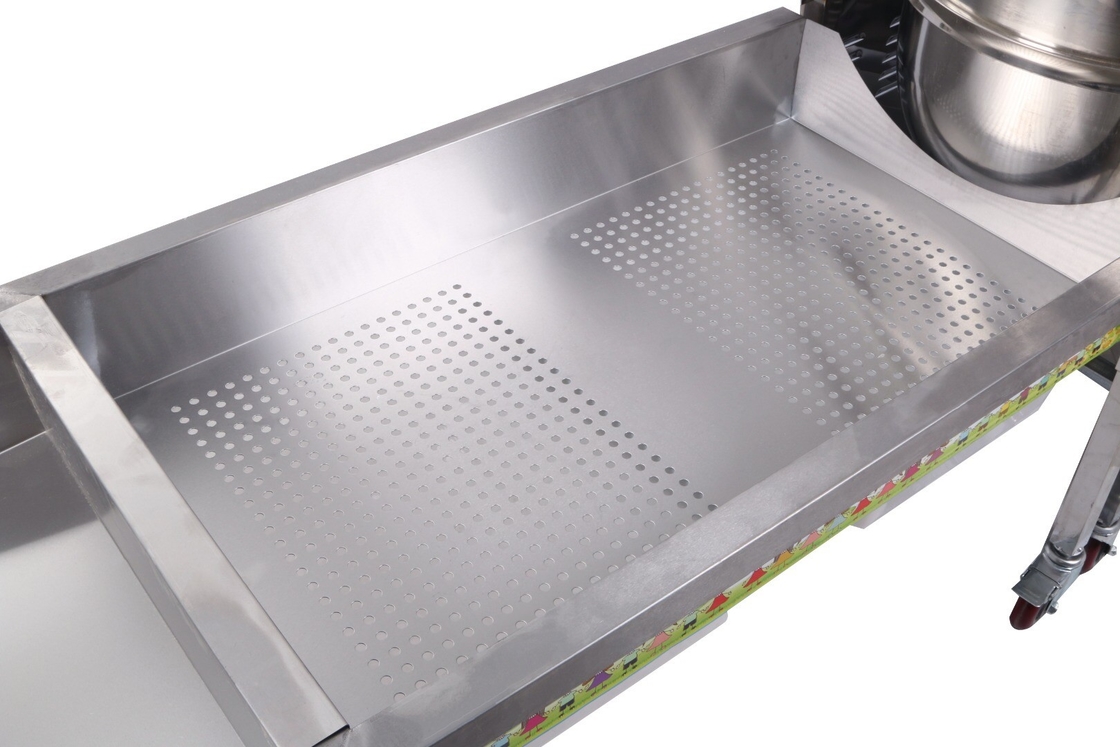 Mesin Pembuat Popcorn Bulat Pemanas Gas 50w Dengan Stainless Steel Penuh